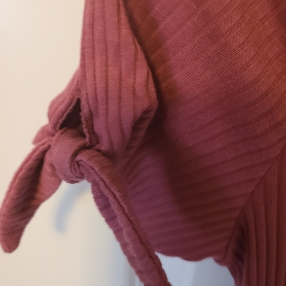 ABERCROMBIE AND FITCH Ribbed Mauve Color Mini Dress Size XS - Picture 4 of 6